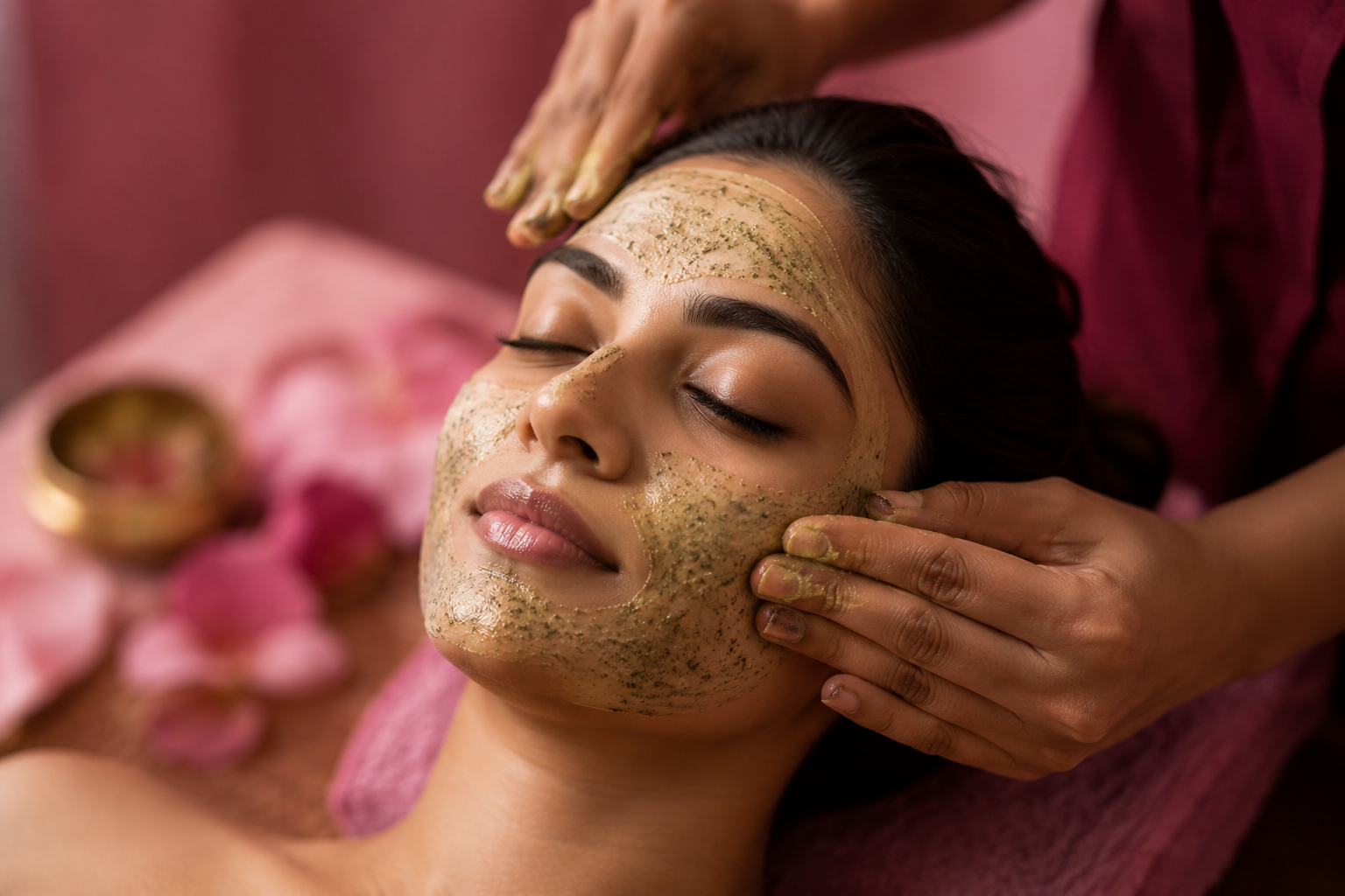 Herbal facial treatment at Manali Herbal Beauty Parlour